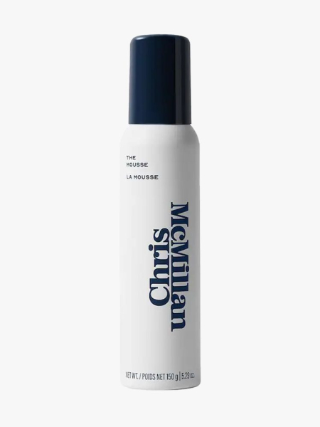 Chris McMillan The Hair Mousse in branded component on a light gray background